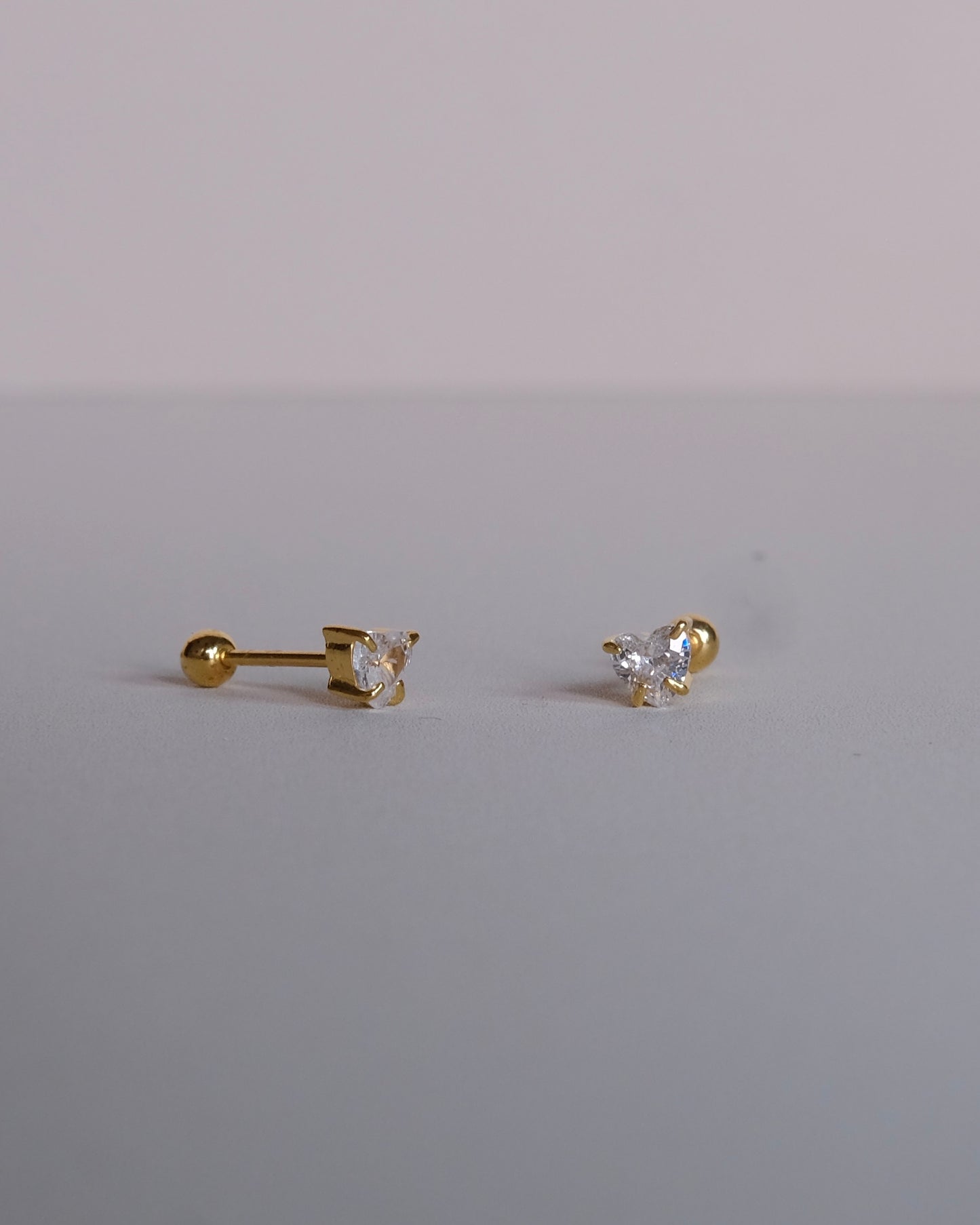 Heart Diamond Single Piercing Earring
