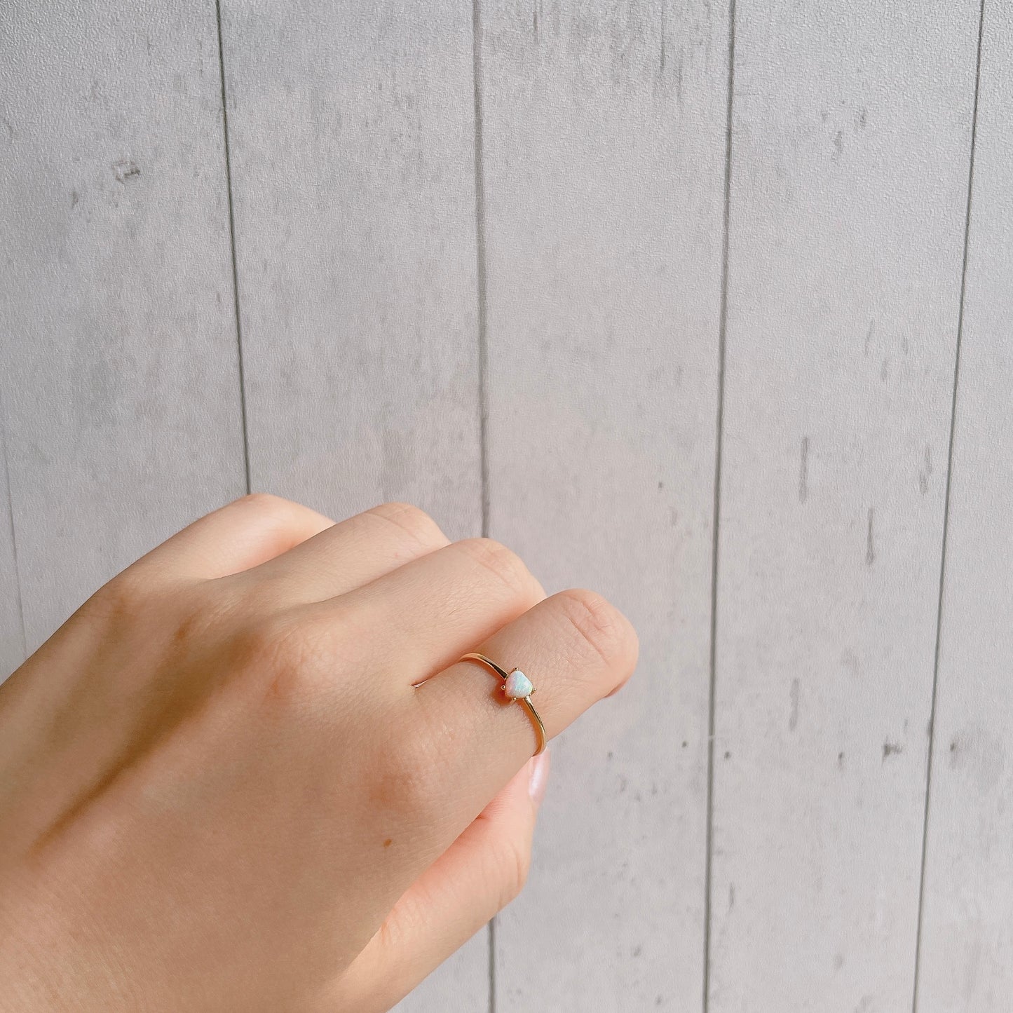 Opal Heart Ring