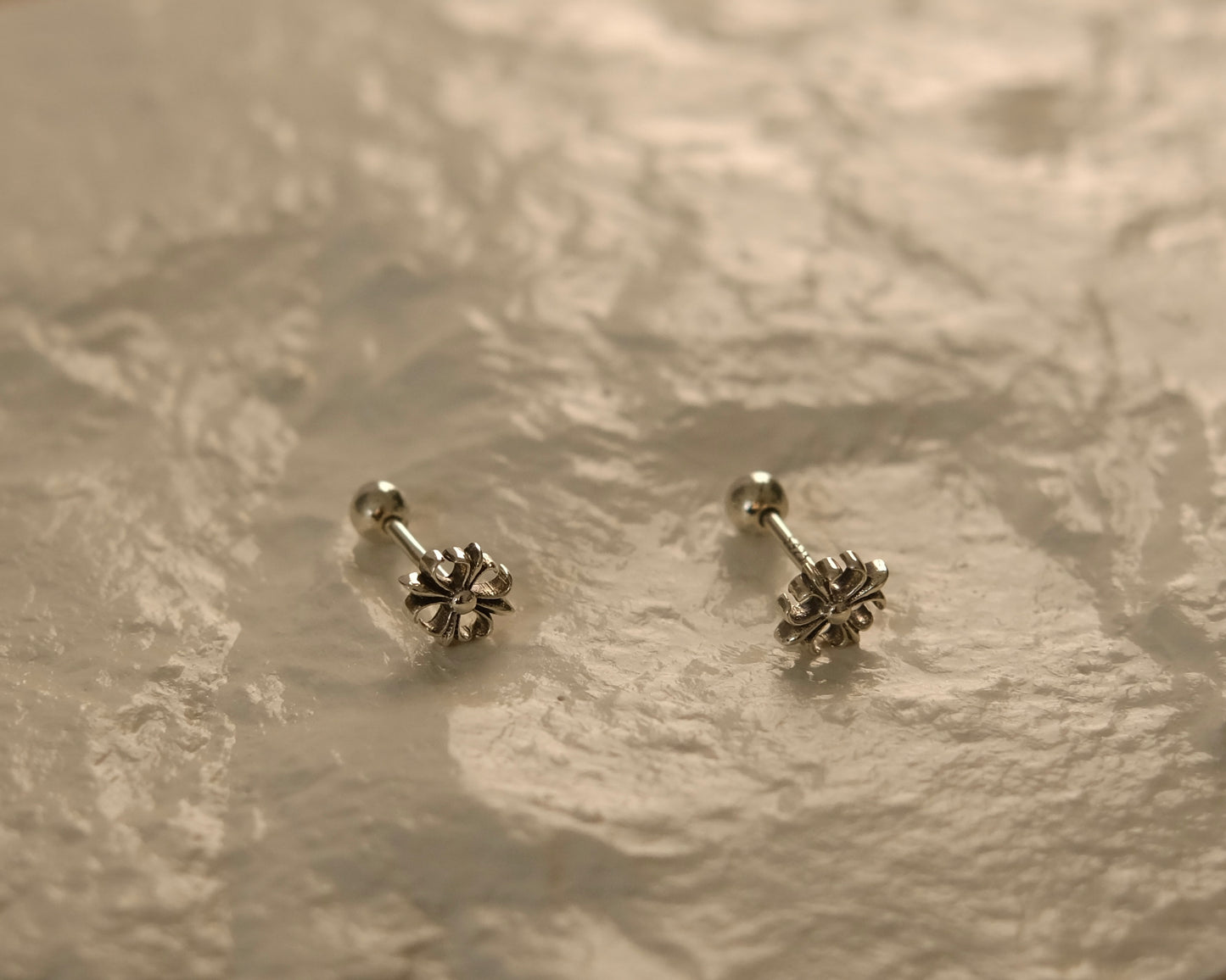 Black Lilies Single Piercing Earring
