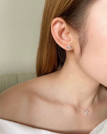 Cherry Bow Earrings