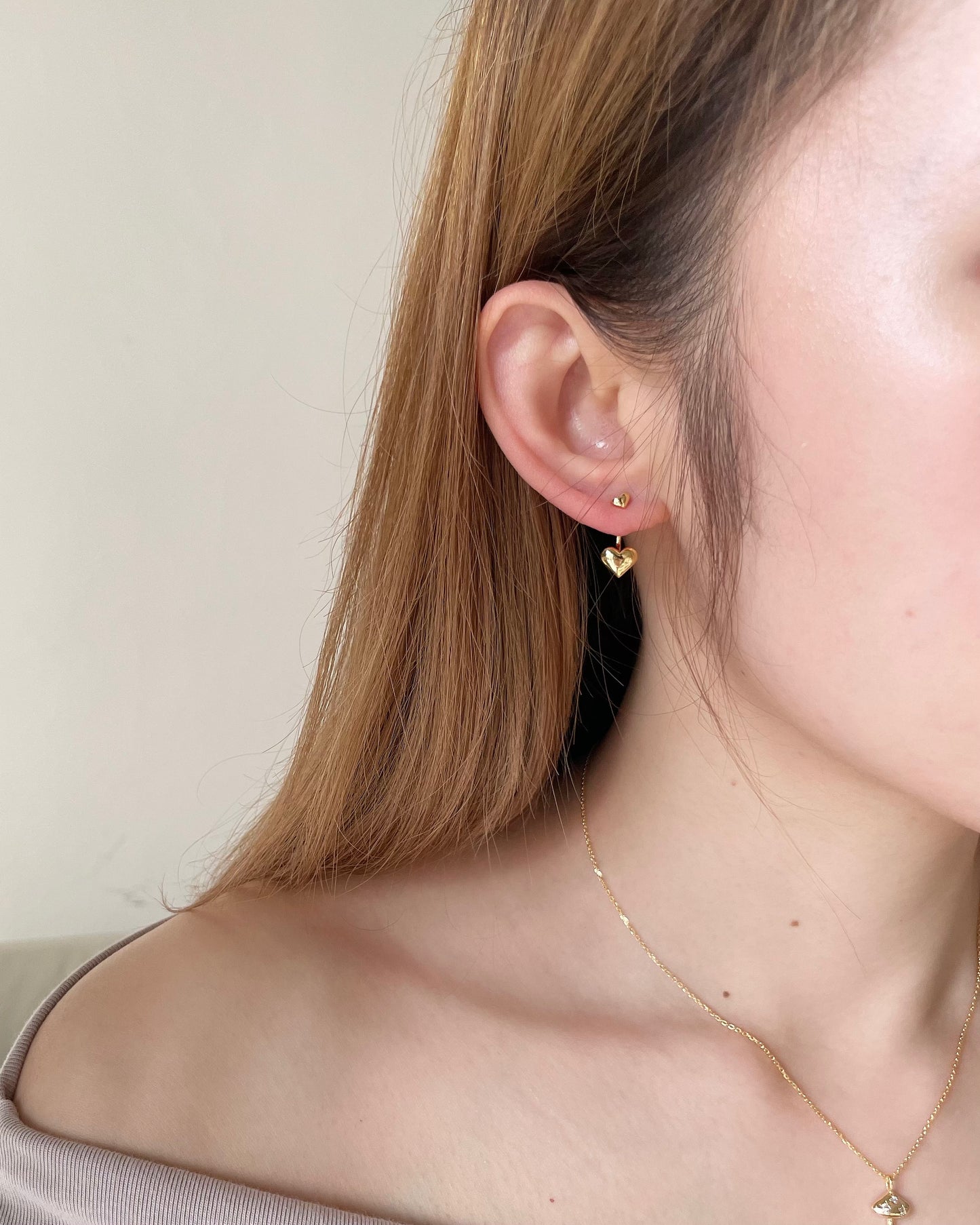 Two-way Heart Earrings