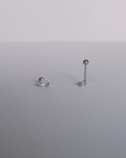 Pear Diamond Single Piercing Earring