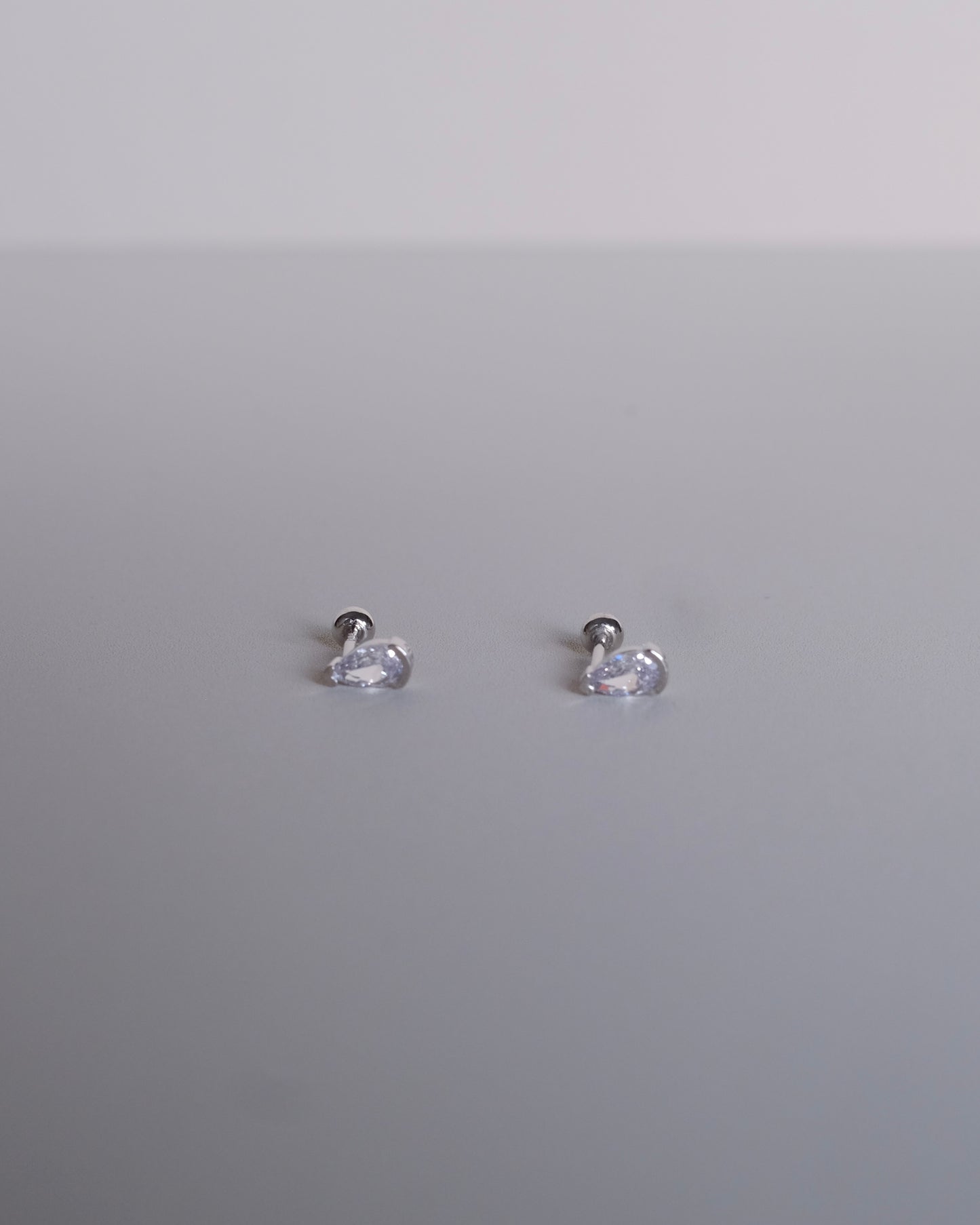 Pear Diamond Single Piercing Earring