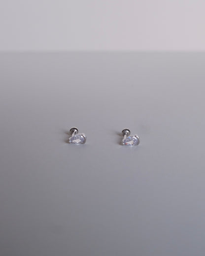 Pear Diamond Single Piercing Earring