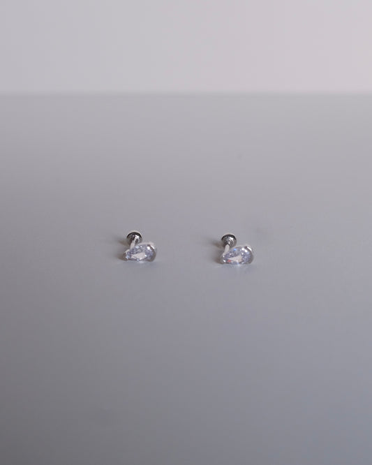 Pear Diamond Single Piercing Earring