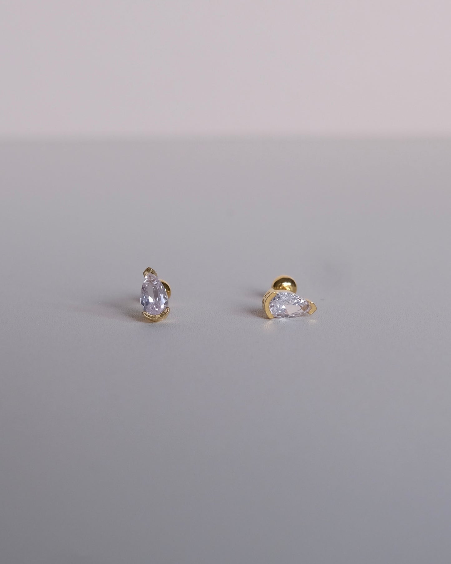 Pear Diamond Single Piercing Earring