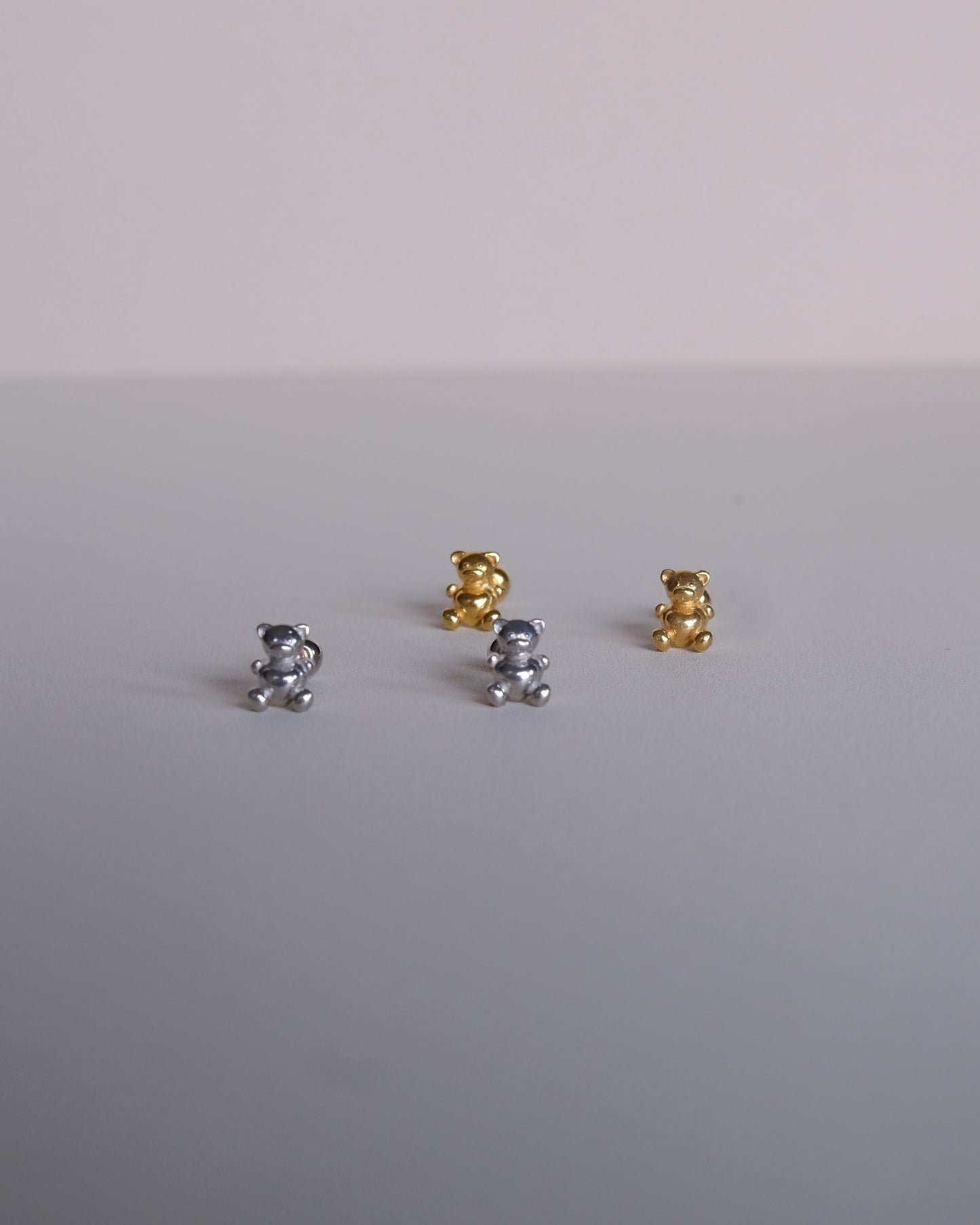 Teddy Bear Single Piercing Earring