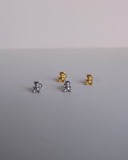 Teddy Bear Single Piercing Earring