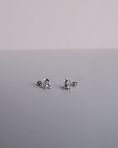 Teddy Bear Single Piercing Earring