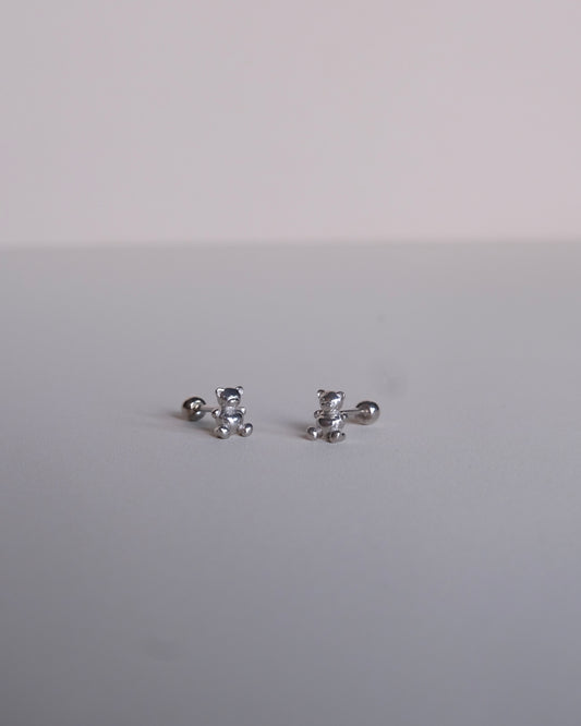 Teddy Bear Single Piercing Earring