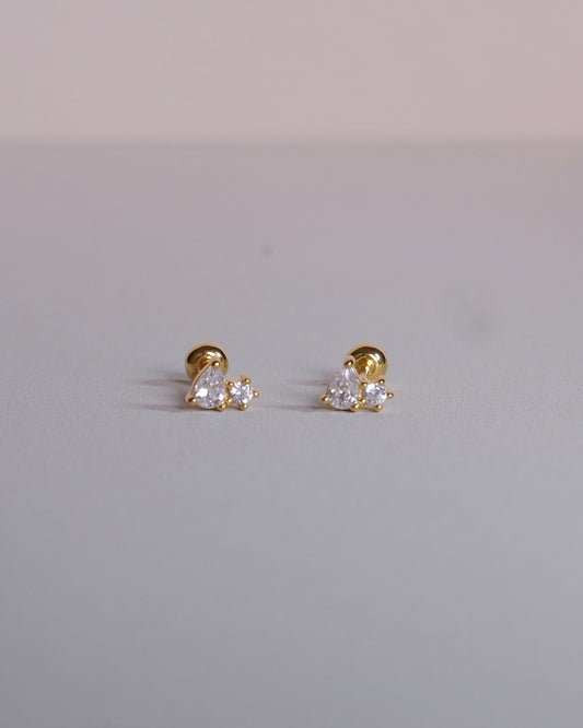 Twins Diamond Single Piercing Earring
