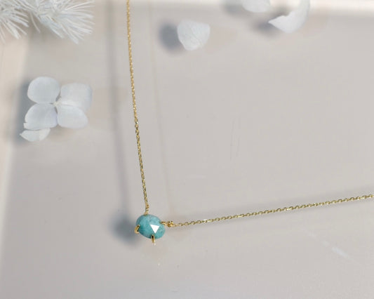 Lucius Gemstone Necklace - Amazonite