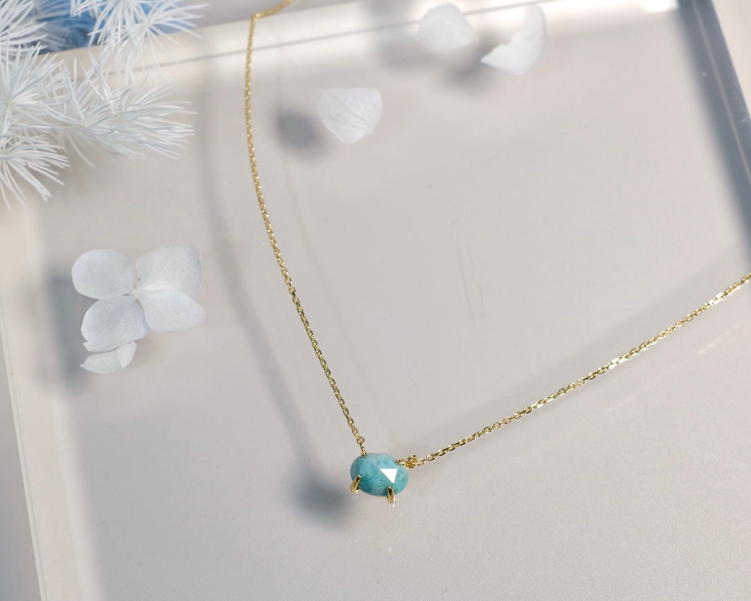 Lucius Gemstone Necklace - Amazonite